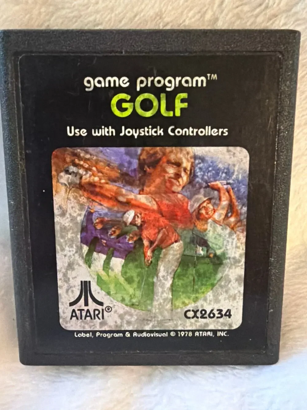 Vintage Atari 2600 Golf CX2634 Video Game Cartridge 1978 Sports Game